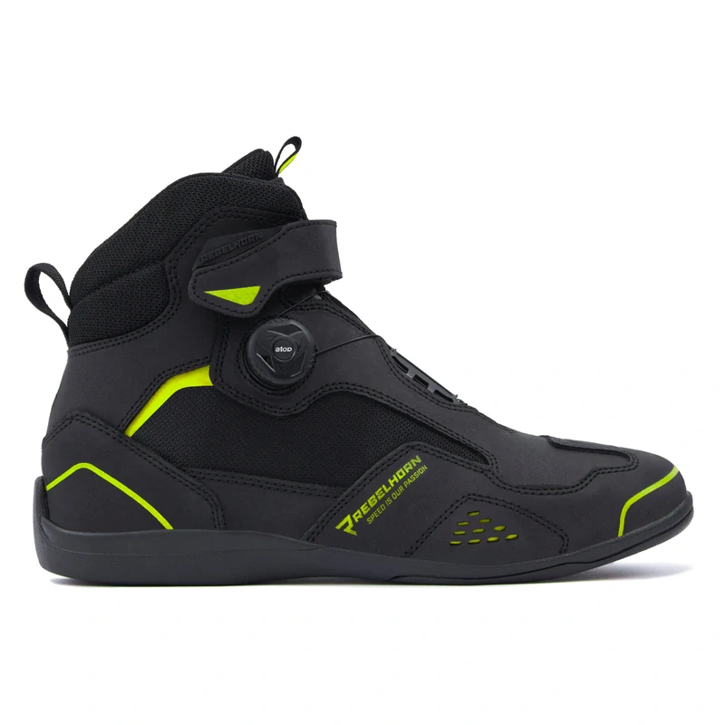 REBELHORN moto boty SPARK II černé fluo žluté