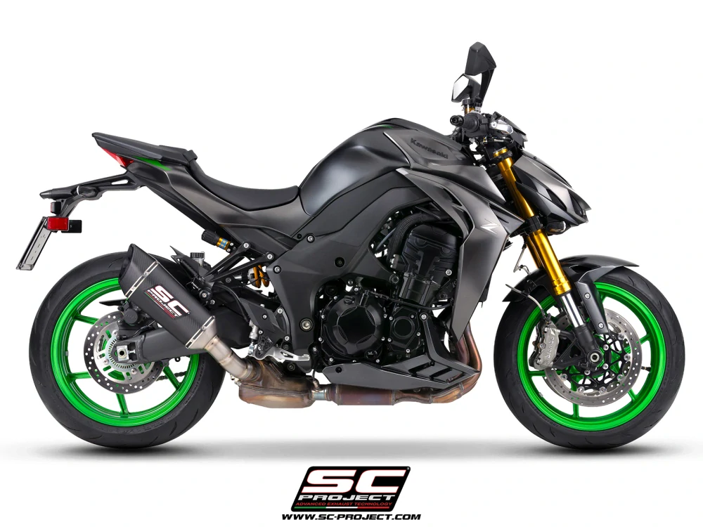 SC-PROJECT Kawasaki Z1100-SE 2026 Výfuk z uhlíkových vláken SC1-R