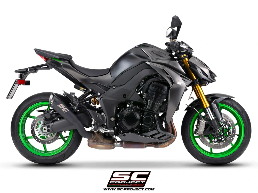 SC-PROJECT Kawasaki Z1100-SE 2026 Titanový výfuk S1, matně černý