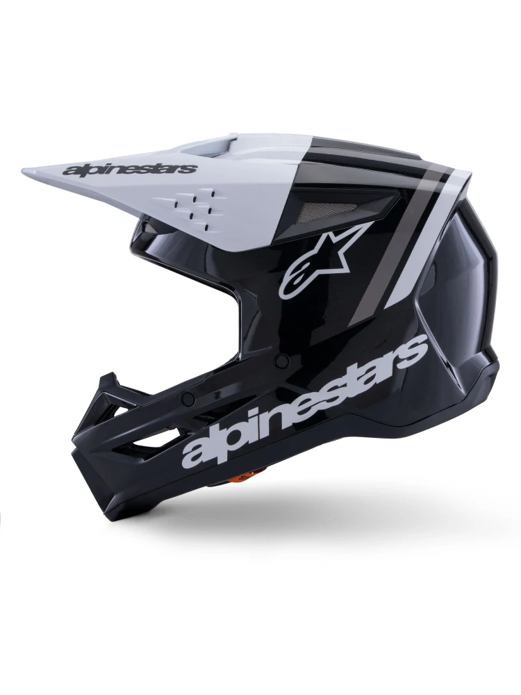 ALPINESTARS přilba S-M3 RADIUM černá/bílá/šedá