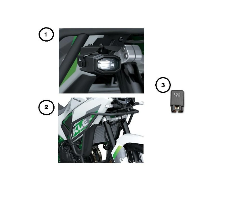 Sada LED mlhových světel pro KAWASAKI KLE500