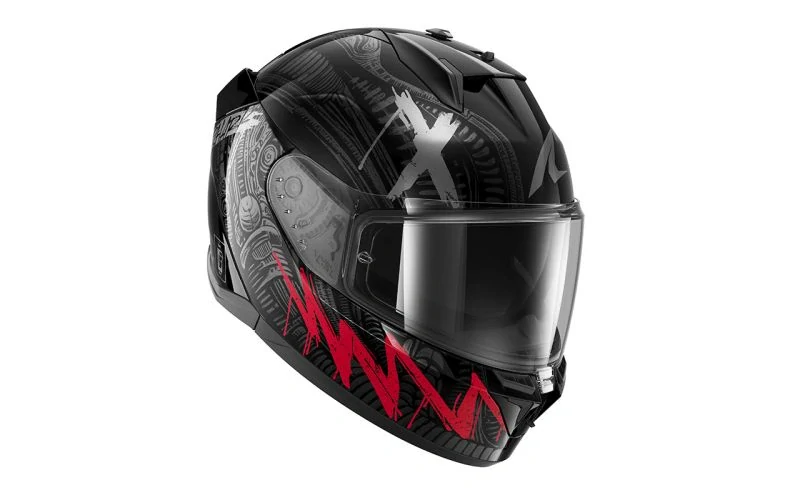 SHARK integrální přilba D-SKWAL 3 SHIEVER černá červená