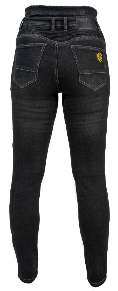 MBW Dámské moto jeansy BELINDA Black