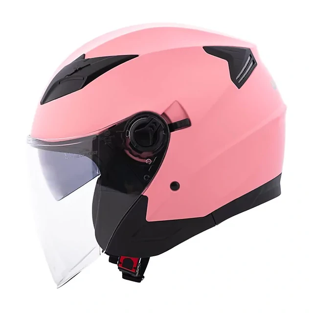 W-TEC Otevřená moto přilba Barcela Carmesi růžová