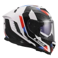 LS2 integrální přilba FF818 STORM III SPORTY White Blue Red