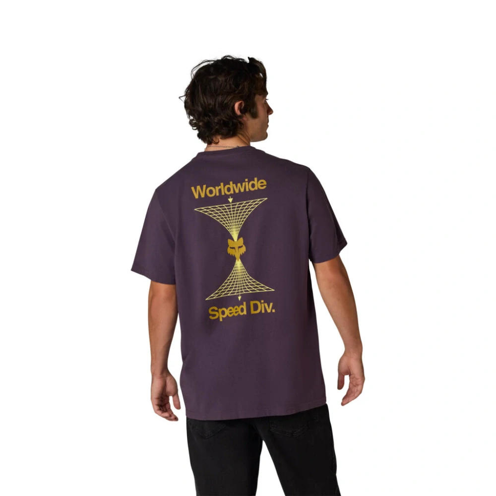 FOX Pánské triko Absolute Ss Tech Tee Plum Perfect