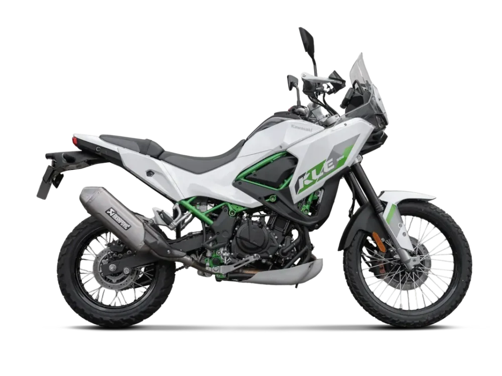 Titanový výfuk AKRAPOVIČ  Slip-On Line STREET pro KAWASAKI KLE500/500SE