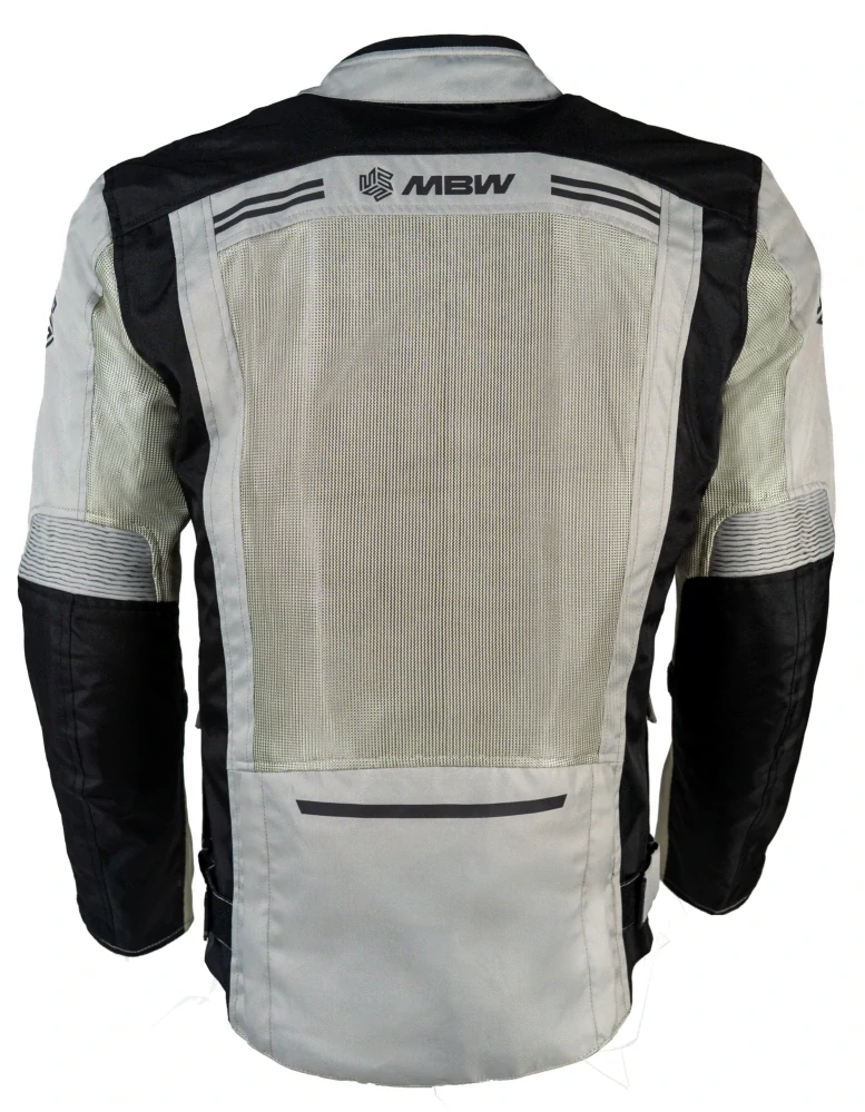 MBW Pánská textilní moto bunda Verano Grey