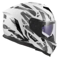 LS2 integrální přilba FF818 STORM III KAOS WHITE GREY