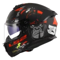 LS2 FF808 STREAM II ANGRY MONKEY M.RED/BLACK