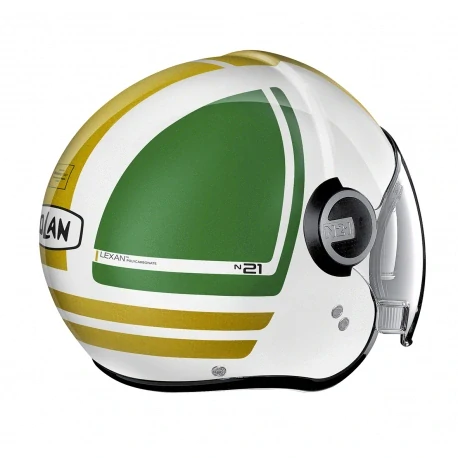NOLAN Otevřená moto helma Nolan N21 Visor Flybridge Metal White 67