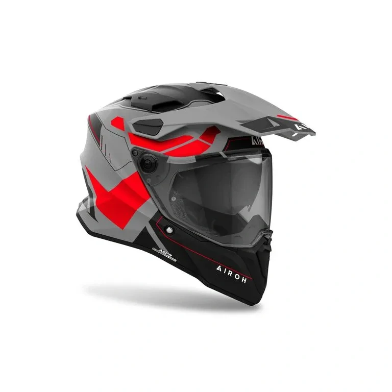 AIROH Enduro moto přilba COMMANDER 2 REVEAL matná červená fluo