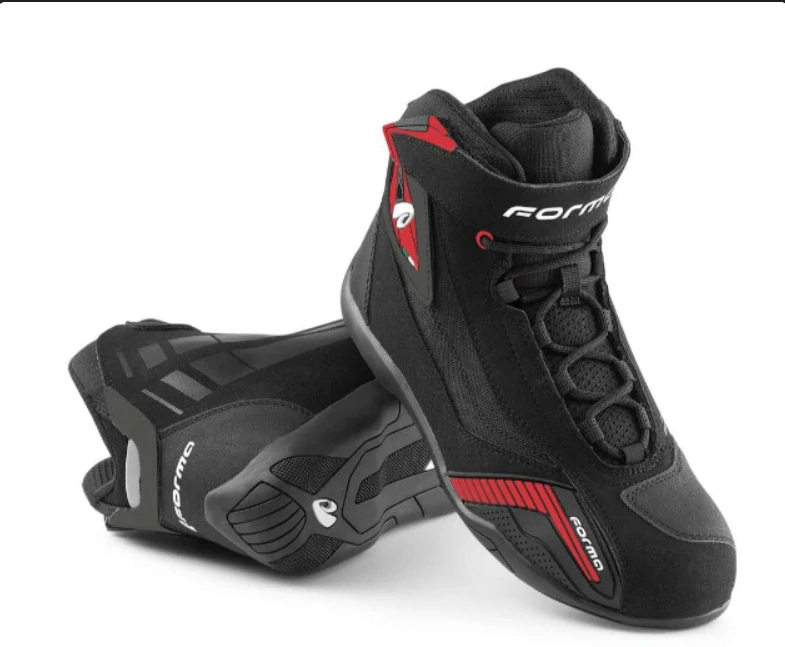 FORMA moto boty GENESIS černé/červené