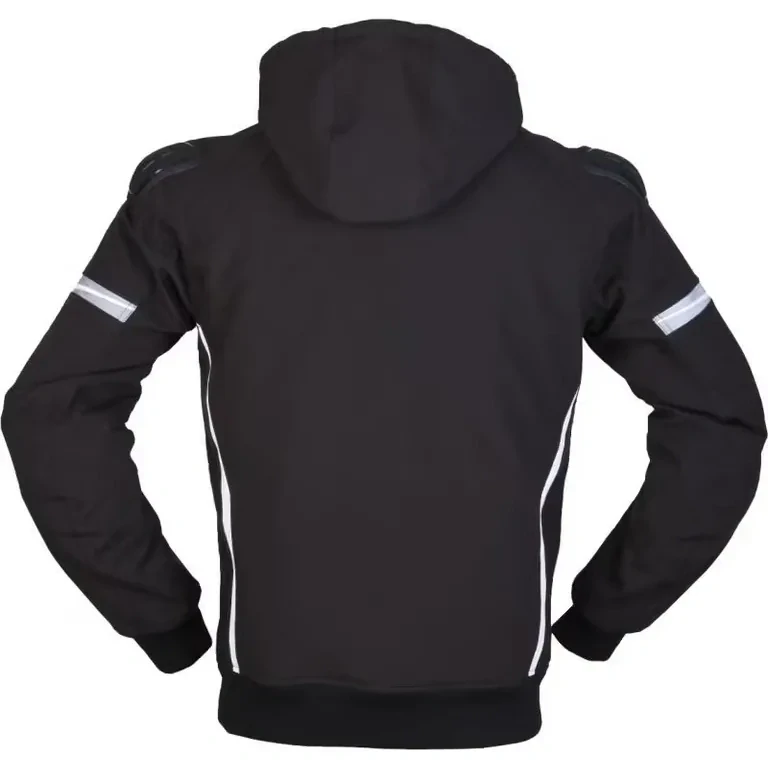 MODEKA pánská sofshellová moto bunda CLARKE SPORT černá/bílá