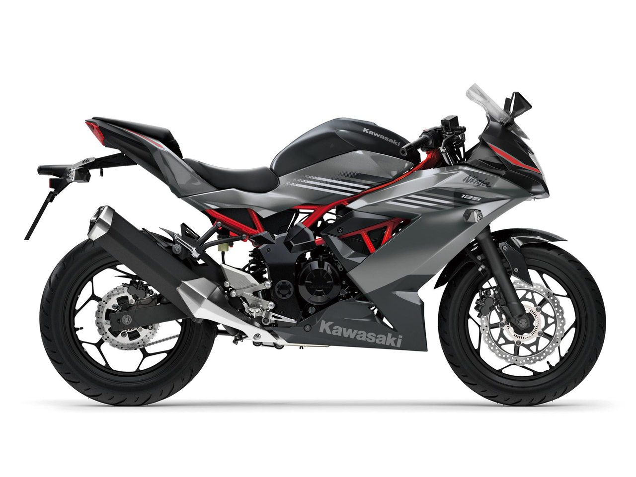 KAWASAKI Ninja 125 MY27  Metallic Graphite Gray / Metallic Spark Black