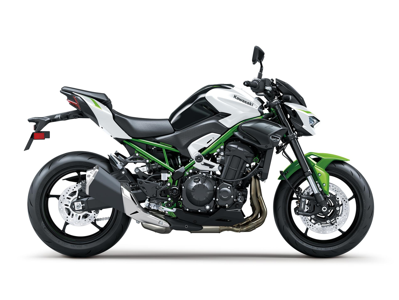 KAWASAKI Z900 MY27 Pearl Blizzard White / Plasma Lime Green