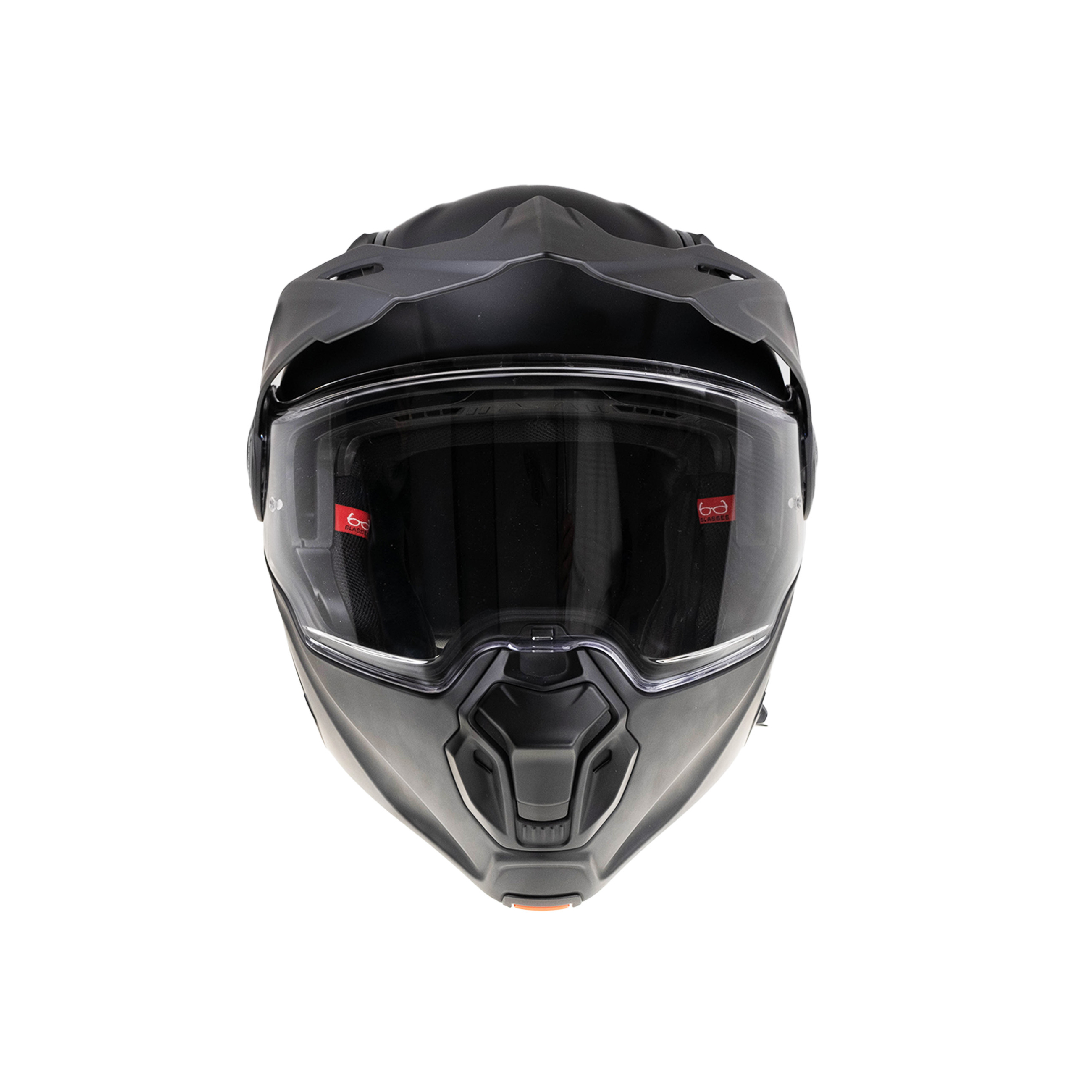 YOHE výklopná enduro moto přilba FG102 Double Visor Matná Černá