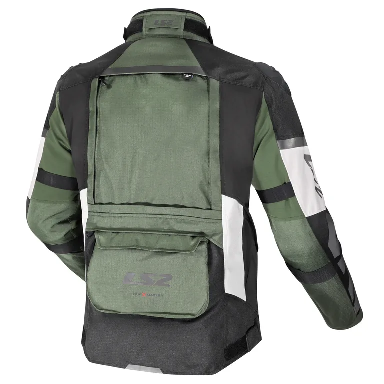 LS2 Pánská textilní moto bunda X-MASTER BLACK GREEN GREY