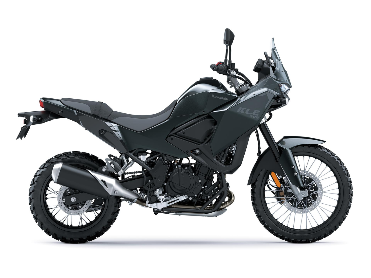 KAWASAKI KLE500 MY27 Metallic Carbon Gray