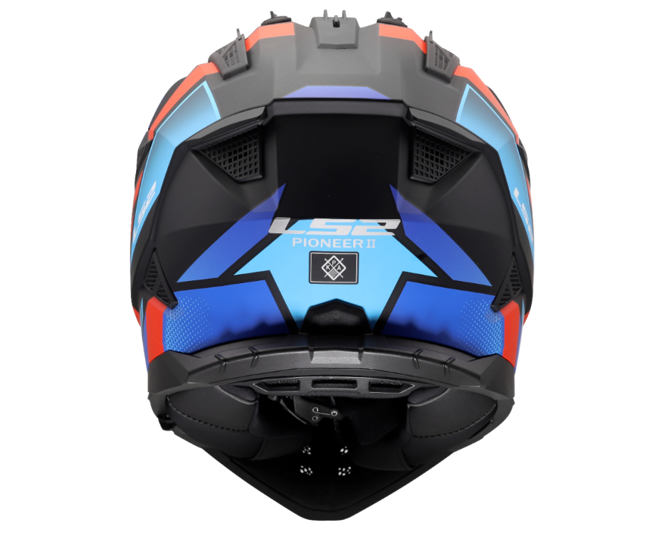 LS2 Enduro moto přilba MX702 PIONEER II BLOCK BLACK RED BLUE-06