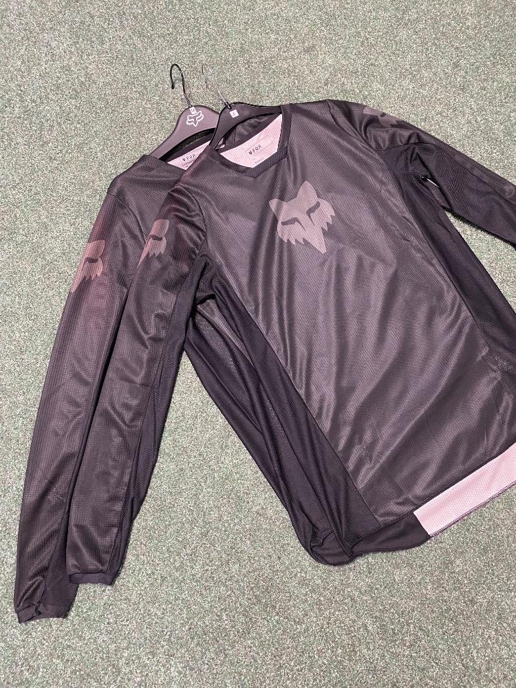 Pánský moto dres FOX 180 Blackout Jersey černá 2. jakost