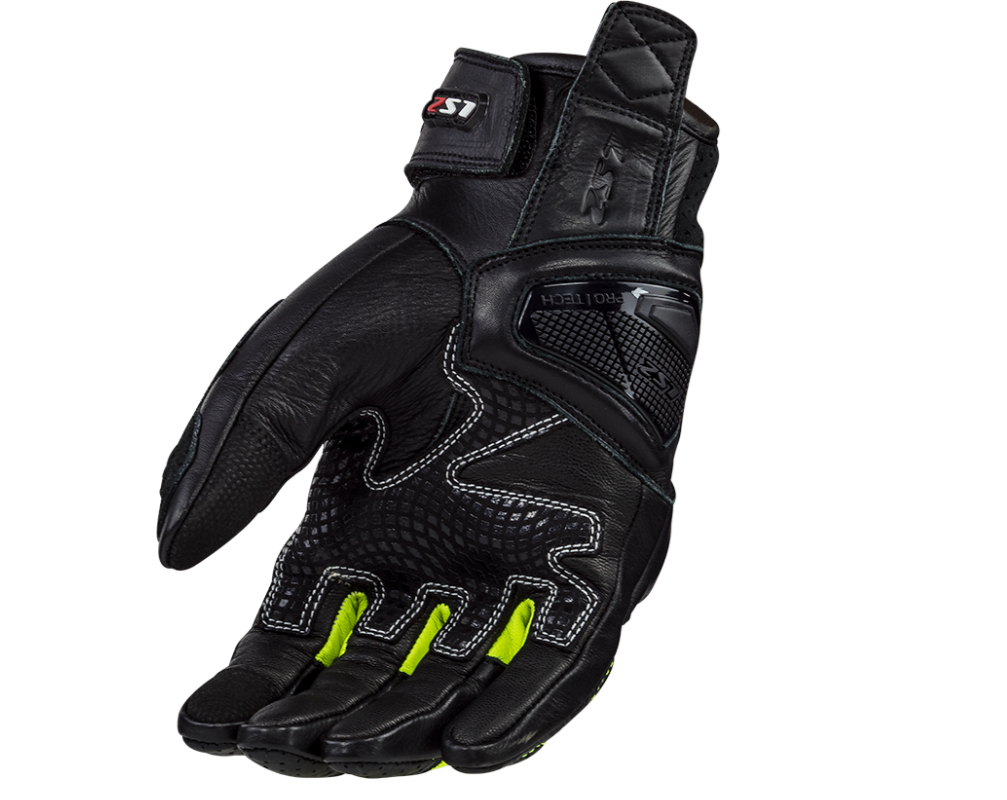 LS2 Pánské kožené moto rukavice SPARK 2 LEATHER MAN GLOVES BLACK H-V