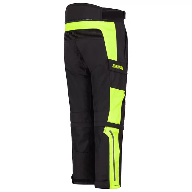 W-TEC dětské rostoucí letní moto kalhoty PINAPOCO černá/fluo