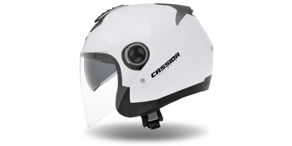 CASSIDA Otevřená moto přilba Reflex bílá 