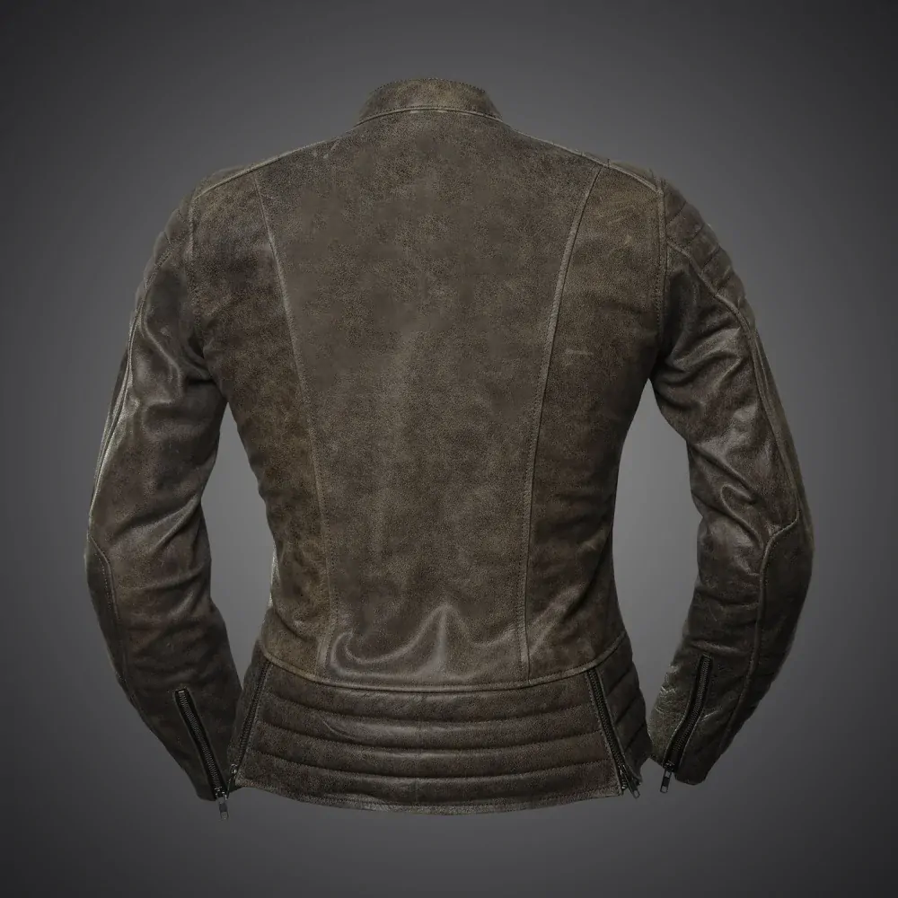 4SR Dámská kožená moto bunda Cool Lady Retro