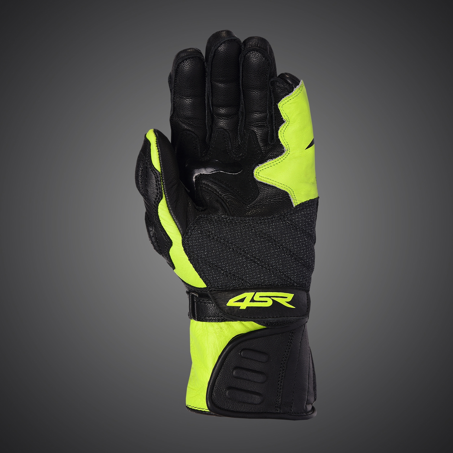 4SR Pánské kožené moto rukavice Sport Cup Plus Yellow