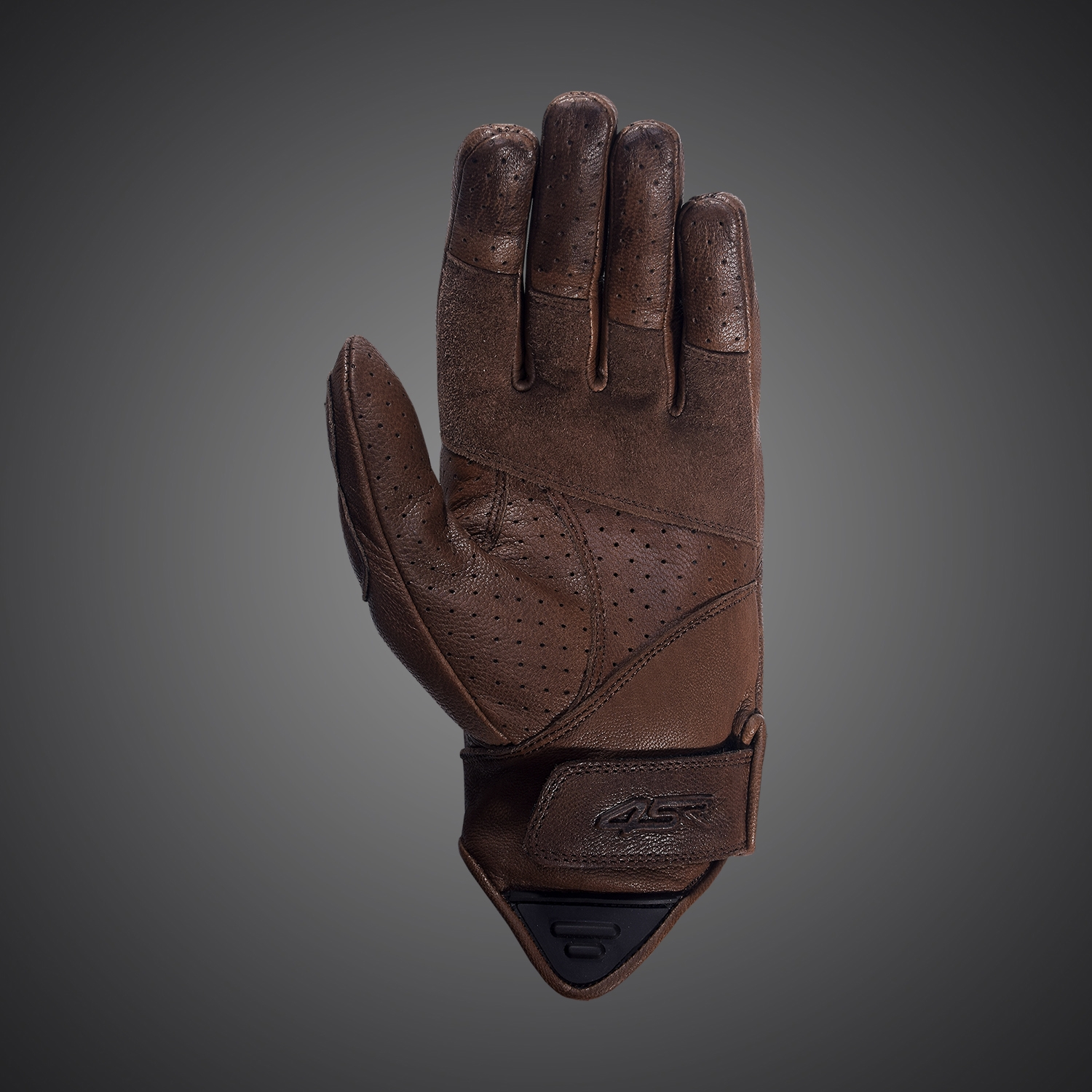 4SR Dámské kožené moto rukavice Monster brown