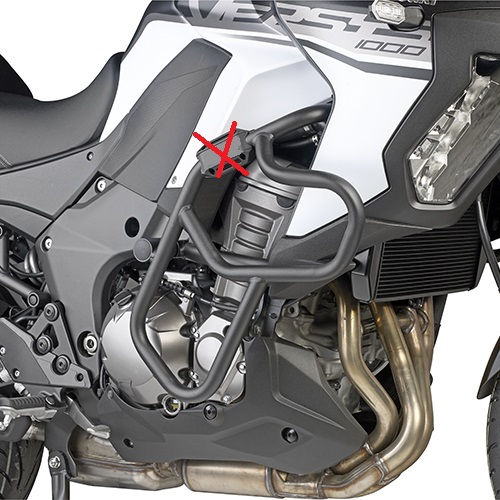 Padací rámy KAPPA Kawasaki Versys 1000 černé KN4126