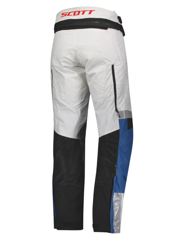 SCOTT Pánské textilní moto kalhoty DUALRAID DRYO sapphire blue lunar grey