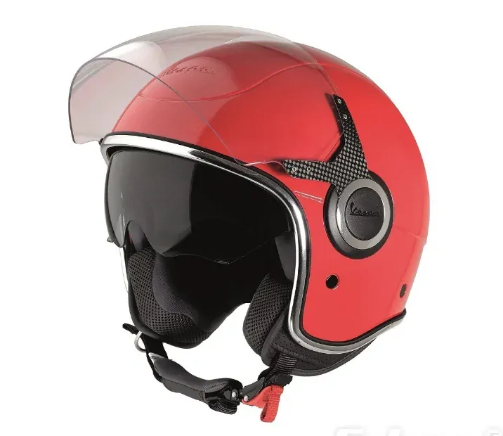 Přilba otevřená VESPA VJ Rosso Passione