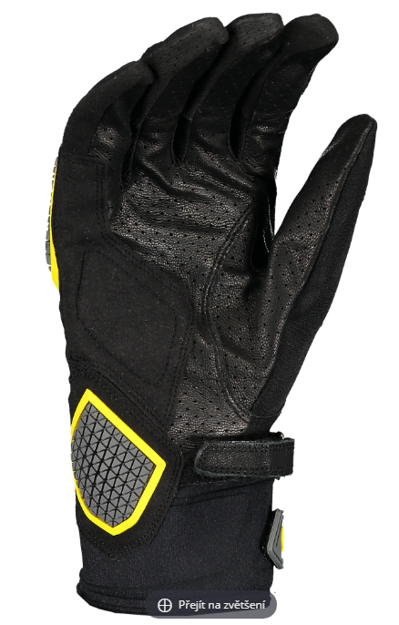 SCOTT Pánské textilní moto rukavice DUALRAID black cyber yellow 