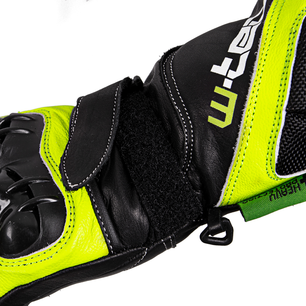 Motocyklové rukavice W-TEC Supreme EVO - černo-zelená