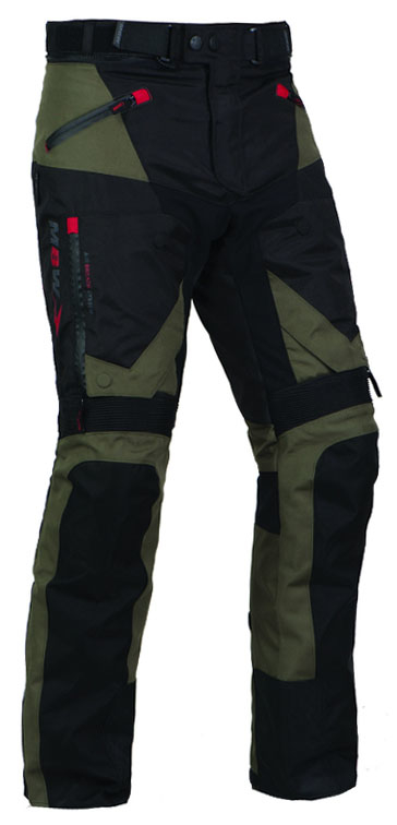 MBW Pánské textilní moto kalhoty GUARD zelené