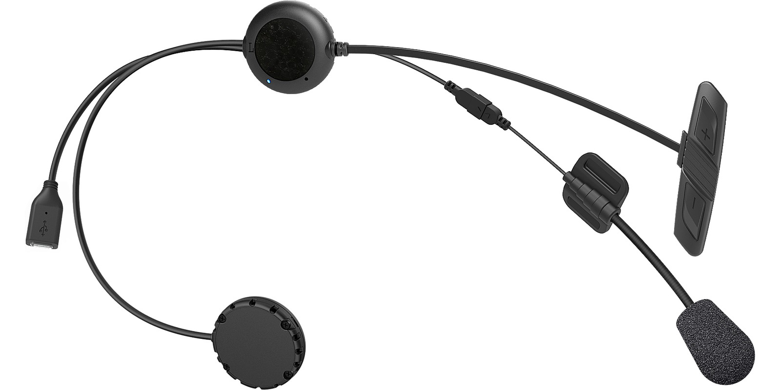 Bluetooth handsfree headset 3S PLUS pro integrální přilby (dosah 0,4km), SENA