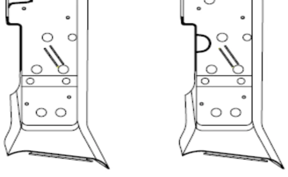 Linhai plastový nášlap pravý FOOTREST RIGHT 05- MODEL 20314b