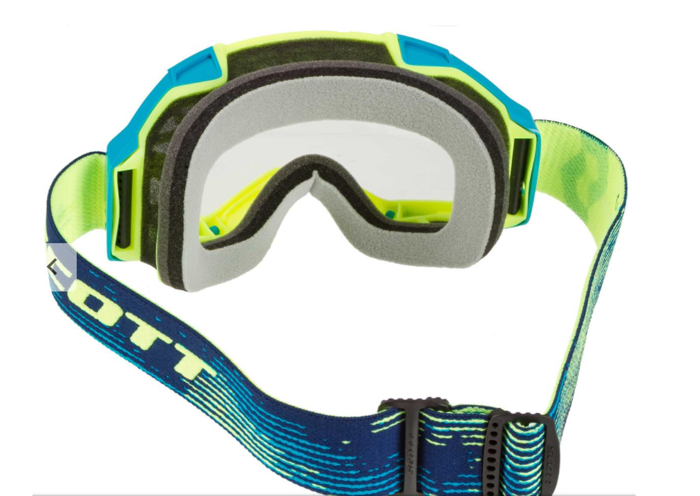 SCOTT Motokrosové brýle Fury LS Neon Yellow Blue Light Sensitive Grey Works