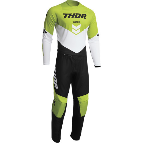 THOR dres SECTOR CHEV černá/zelená