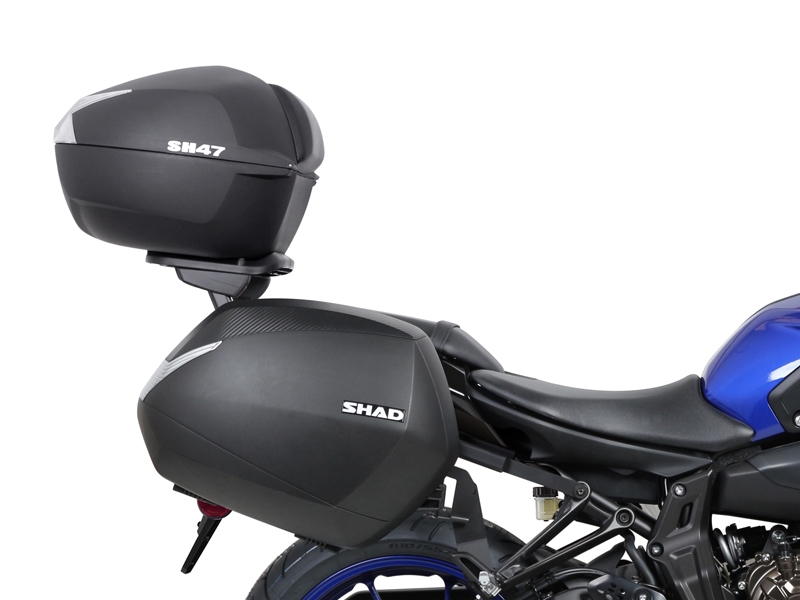 Vrchní kufr na motorku SHAD SH47 D0B47106 černá/bílá