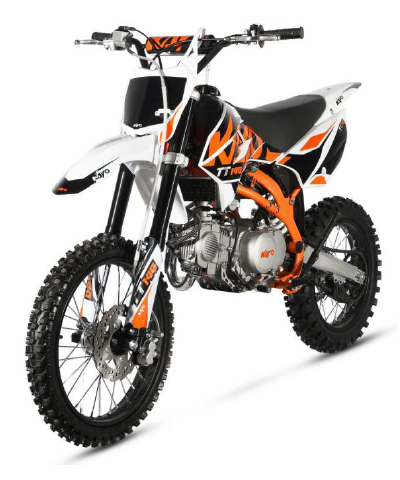 KAYO pitbike TT 140 17"/14" černo-oranžovo-bílá