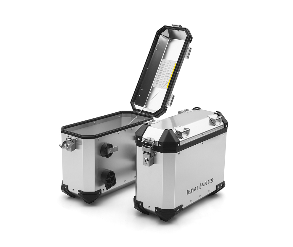 hliníkové kufry HIMALAYAN 450, 411, SCRAM 411 stříbrné