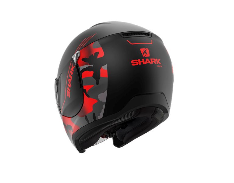 Přilba otevřená SHARK CITYCRUISER GENOM barva antracit/černá/červená/matná
