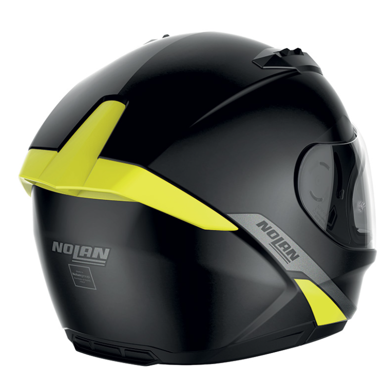 NOLAN Integrální moto přilba N60-6 N-com STAPLE 42 černá fluo žlutá matná