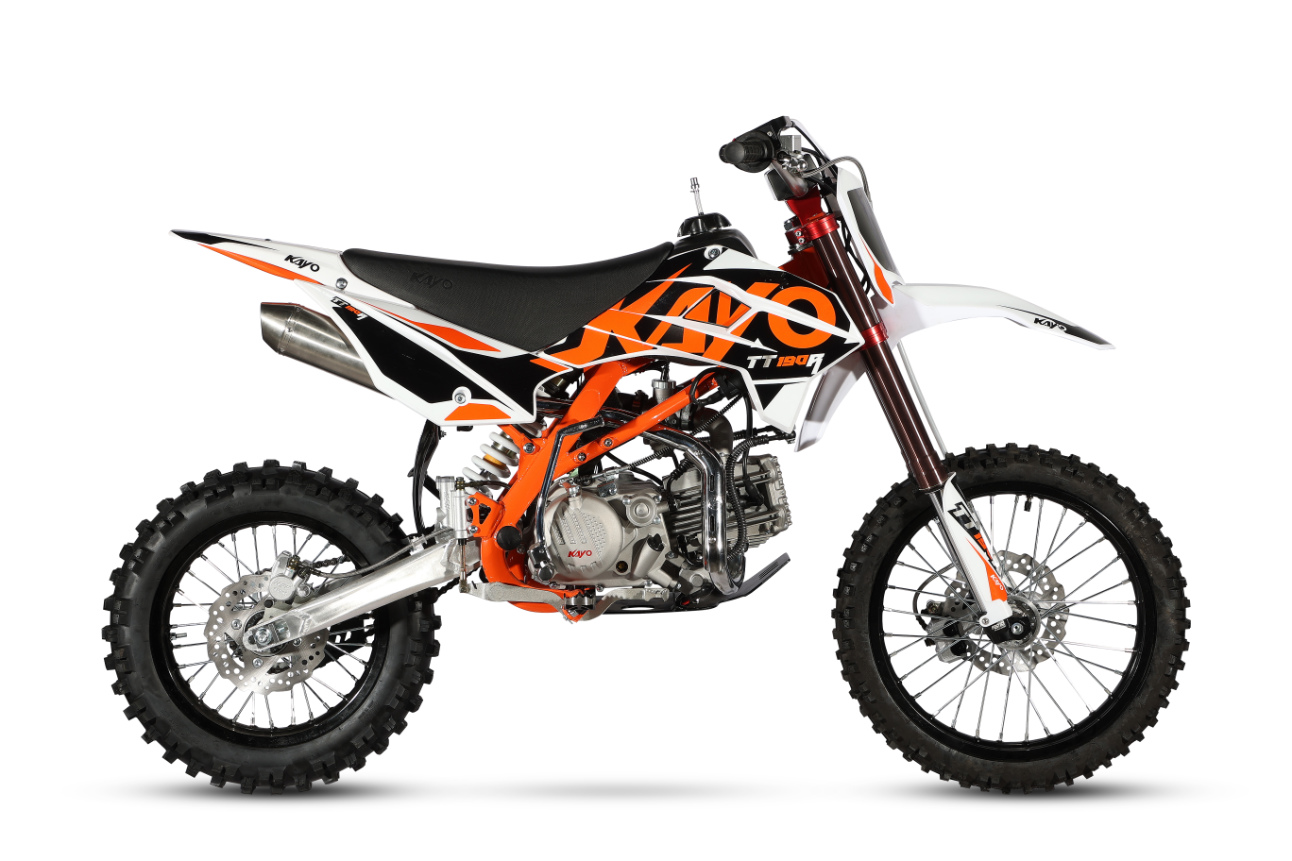 KAYO pitbike TT190R 17"/14" černo-oranžovo-bílá