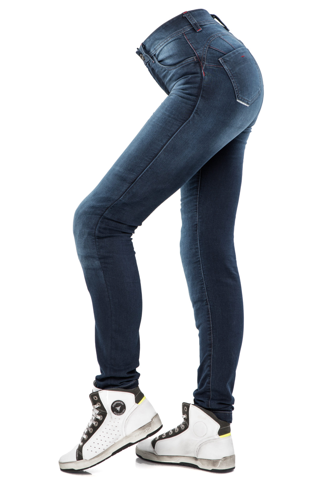 CITY NOMAD dámské kevlarové jeansy KIM modré