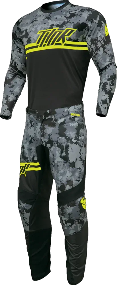 THOR dětský dres SECTOR DIGI CAMO černá/camo