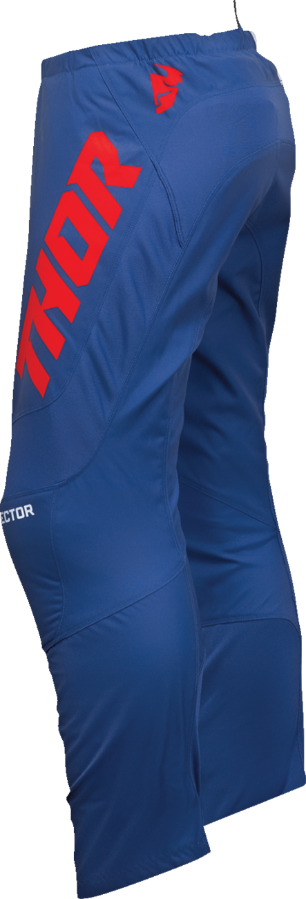 THOR kalhoty SECTOR CHECKER tm.modrá/červená